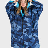 Dryrobe® Advance Unisex Long Sleeve - Blue Camo/Blue
