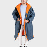 Dryrobe® Advance Unisex Long Sleeve - Dark Grey/Orange
