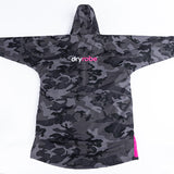 Dryrobe® Advance Unisex Long Sleeve - Black Camo/Pink
