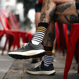 Sidas Unisex Run Anatomic Light Crew Socks - White/Black