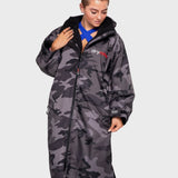 Dryrobe® Advance Unisex Long Sleeve - Black Camo/Black