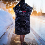 Dryrobe® Advance Unisex Long Sleeve - Black Camo/Black