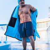 Dryrobe® Advance Unisex Long Sleeve - Black/Blue