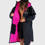 Dryrobe® Advance Unisex Long Sleeve - Black/Pink