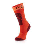 Sidas Youth Ski Merino Socks - Red/Orange