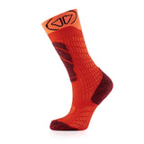 Sidas Youth Ski Merino Socks - Red/Orange