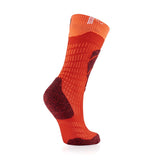 Sidas Youth Ski Merino Socks - Red/Orange