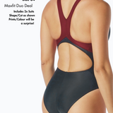 TYR Women's Sample Duo Deal -  2 x Size 34 Maxfit Swimsuits