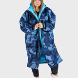 Dryrobe Advance Unisex Long Sleeve - Blue Camo/Blue