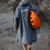 Dryrobe Advance Unisex Long Sleeve - Dark Grey/Orange