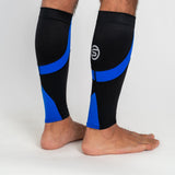 SKINS Unisex Series-3 Calf Tights MX - Black/Royal Blue