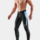 SKINS Men's Series-3 Long Tights - Black/Retro Blue