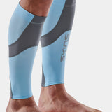 SKINS Series-3 MX Calf Tights - Retro Blue/Charcoal