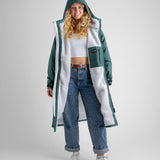 Dryrobe® Advance Unisex Long Sleeve - Dark Green/Grey