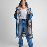 Dryrobe® Advance Unisex Long Sleeve - Deep Sea Blue / Sand Camo