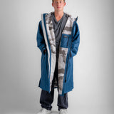Dryrobe® Advance Unisex Long Sleeve - Deep Sea Blue / Sand Camo