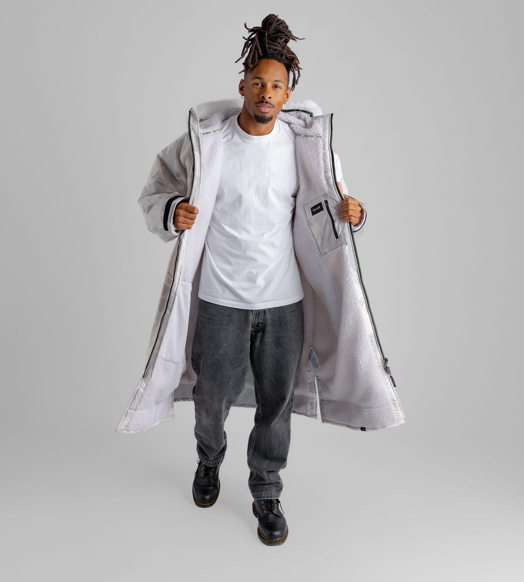 Nuclear Races Dry Robe Dryrobe® Advance Unisex Long Sleeve - Alpine White Camo – BRANDEX