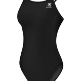 TYR Girl's Solid Durafast Elite Diamondfit - Black