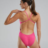 TYR Women's Lapped Cutoutfit - Pink Me Up