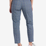 Cross Women's Lux Chinos - Navy Check
