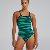 TYR Women's Technowave Diamondfit Swimsuit - Green