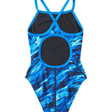 TYR Girls' Vitric Diamondfit Swimsuit - Blue