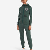 Cross Women's Heart Hoodie - Jungle Green