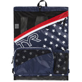 TYR Elite Team Mesh Backpack - Red/Navy