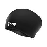 TYR Wrinkle-Free Long Hair Youth Silicone Cap - Black