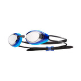 TYR Blackhawk Racing Mirrored Goggle - Silver/Black/Blue