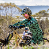 Sendy Youth MTB Long Sleeve Jersey - Kiwi Crush