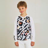 Sendy Youth MTB Long Sleeve Jersey - Snow Leopard