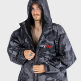 Dryrobe Advance Unisex Long Sleeve - Black Camo/Black