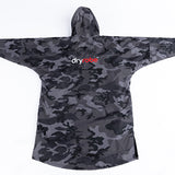 Dryrobe Advance Unisex Long Sleeve - Black Camo/Black