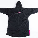 Dryrobe Advance Unisex Long Sleeve - Black/Pink