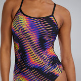 TYR Women's Evolved Crosscutfit Tieback Swimsuit - Lime/Multi