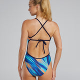 TYR Women's RipTidal Crosscutfit Tieback Swimsuit - Teal/Org