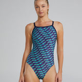TYR Women's Dragonflyte Diamondfit Swimsuit -  Green/Navy