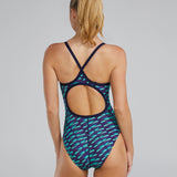 TYR Women's Dragonflyte Diamondfit Swimsuit -  Green/Navy