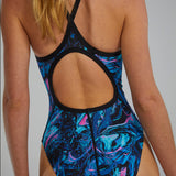 TYR Women's Marmaris Diamondfit Swimsuit - Blue/Pink