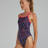 TYR Women's Stipple Diamondfit Swimsuit - Petunia