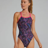 TYR Women's Stipple Diamondfit Swimsuit - Petunia