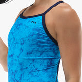 TYR Women's Diamondft Durafast Elite - Zephyr - Lt Blue/Navy