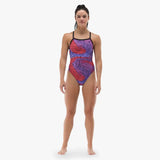 TYR Women's Diamondfit Durafast Elite - Hodori - Orange/Purp