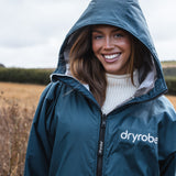 Dryrobe® Advance Unisex Long Sleeve - Deep Sea Blue / Sand Camo
