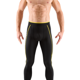 SKINS Series-1 Men's S Logo Long Tights - Black/Yellow