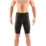 SKINS Series-1 Men's S Logo Half Tights - Black/Yellow