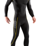 SKINS Series-1 Men's S Logo Long Sleeve Top - Black/Yellow