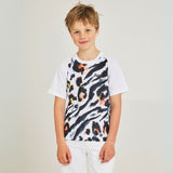 Sendy Youth MTB Short Sleeve Jersey - Snow Leopard