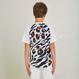 Sendy Youth MTB Short Sleeve Jersey - Snow Leopard